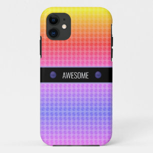 Moderne mehrfarbige Polka Dots Case-Mate iPhone Hülle