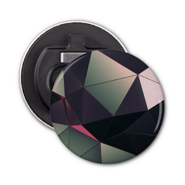 Moderne mehrfarbige Polygone Flaschenöffner (Vorderseite)