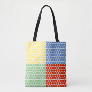 Moderne mehrfarbige Quadrate Tasche