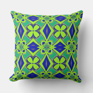 Moderne mehrfarbige Stoffmusterdesigns Kissen