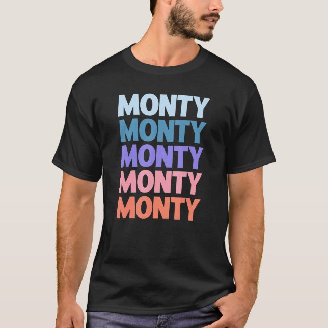 Moderne, mehrfarbige Texteinheit T-Shirt (Vorderseite)
