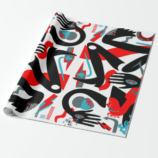 Moderne Menschen Geschenkpapier