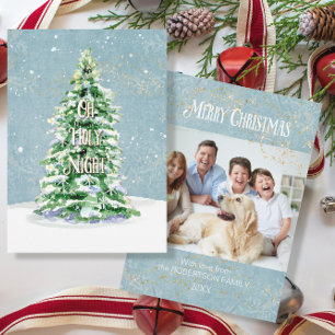Moderne Merry Elegante Christmas Simple Tree Famil