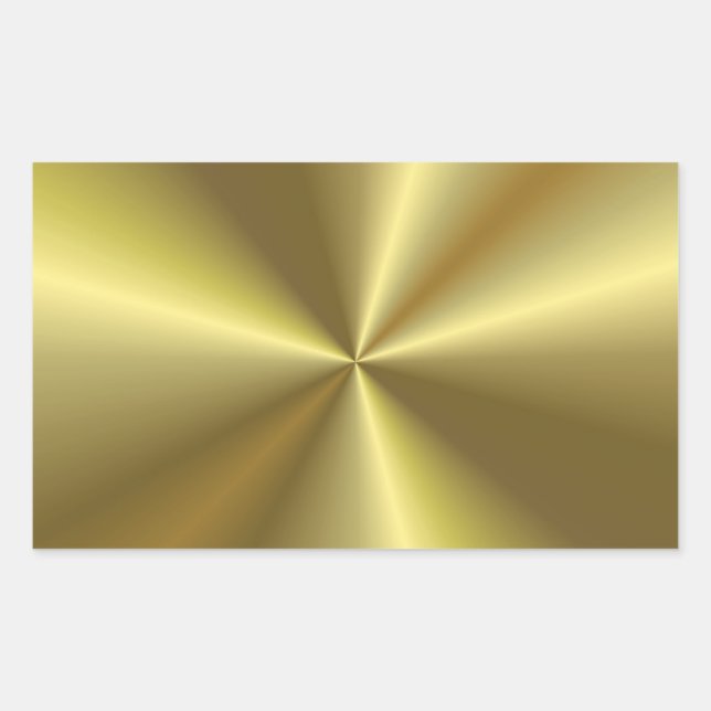 Moderne Metallic Look Imitate Gold Blank Trendy Rechteckiger Aufkleber (Vorderseite)