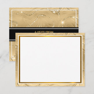 Moderne metallische elegante Goldfolientextur Mitteilungskarte