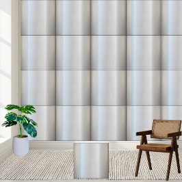 Moderne metallische silberfarbene Keramik Tile Fliese