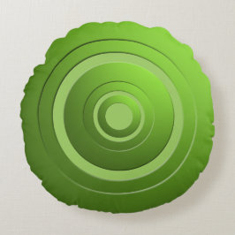 Moderne Metallkreise, Limon mit beliebigen Farben Rundes Kissen