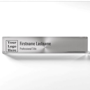 Moderne Metallspuren sehen hier Ihr Logo aus Namensplakette