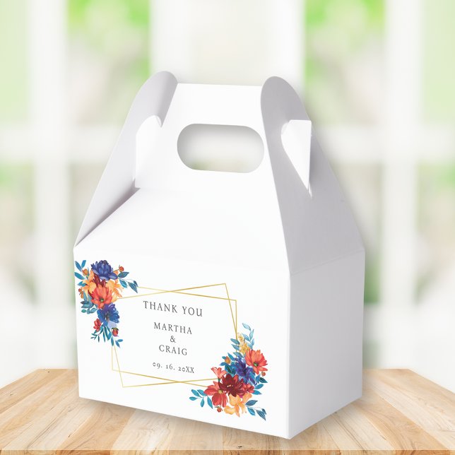 Moderne mexikanische Fiesta-Blume Hochzeit in Wass Geschenkschachtel (Von Creator hochgeladen)