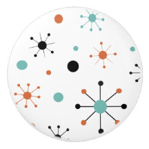 Moderne Mid Century Retro Atomare Abstraktion