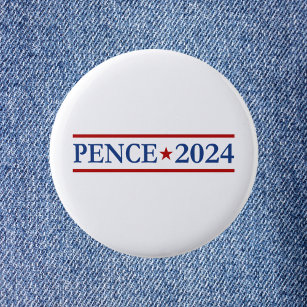 Moderne Mike Pence 2024 US-Präsident Button