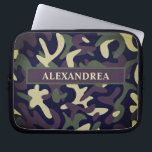 Moderne militärische Camouflage grüne Camouflage p Laptopschutzhülle<br><div class="desc">Moderne Military Camouflage Green Camouflage Personalize Laptop Sleeve ist ideal,  um Ihren wertvollen Computer mit Stil zu halten. Es hat ein militärisches Aussehen wunderbar für diejenigen,  die unser Land serviert haben oder wie die Tarnung aussehen. Personalisieren Sie mit Ihrem Namen. Auch großartig zu geben als ein Geschenk.</div>