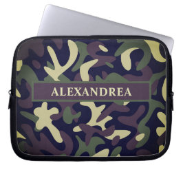 Moderne militärische Camouflage grüne Camouflage p Laptopschutzhülle