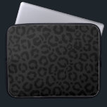 Moderne Minimal Black Leopard Print Laptopschutzhülle<br><div class="desc">Dieses moderne und minimalistische Design ist perfekt für die stilvolle und trendige Frau. Es zeichnet sich durch eine Holzkohle schwarz und schwarz Leoparden Gepard-Tier Druck Muster. Es ist cool, einzigartig, zeitgemäß und modern. ***WICHTIGE HINWEIS FÜR DESIGN: Für individuelle Designanforderungen, wie z.B. passende Produkte, Farbänderungen, Platzierungsänderungen oder andere Änderungswünsche, senden Sie...</div>