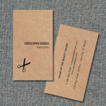 Moderne Minimal Black Scissor Kraft Papierhaar