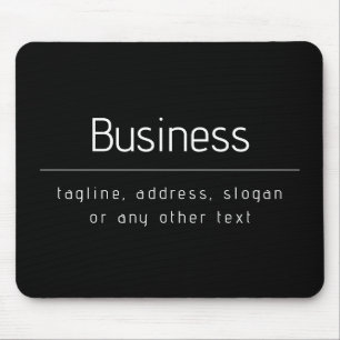 Moderne Minimal Business Name & andere Information Mousepad