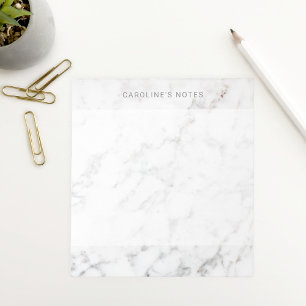 Moderne Minimal Faux Marmor Textur Optik mit Text Notizblock