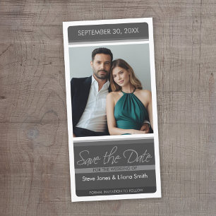 Moderne Minimal-Foto Save The Date