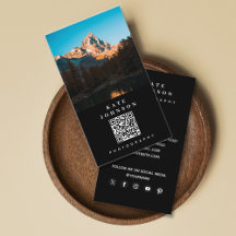 Moderne Minimal Fotograf QR Code Social Media