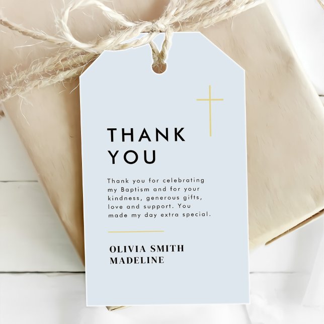 Moderne Minimal Gold Cross Taufe Geschenkanhänger (Von Creator hochgeladen)