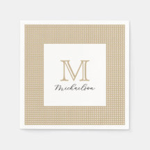 Moderne Minimal Gold Elegante Monogramm