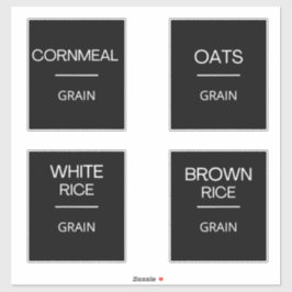 Moderne Minimal Küchenpantry-Speicherplatten Aufkleber