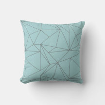 Moderne Minimal Line grau und aquamarin
