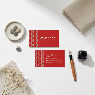 Moderne Minimal Markenlogo Geschäftskarten Design Visitenkarte