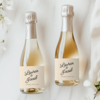 Moderne Minimal Minimalistisch Champagner Wedding
