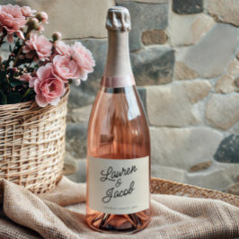 Moderne Minimal Minimalistische Champagnerhochzeit