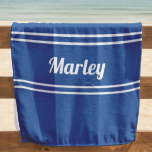 Moderne Minimal Name Monogramm Schrift Vorlage Bla Strandtuch