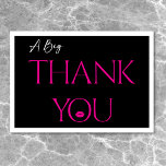 Moderne Minimal Pink Lips Sie ist 30 Geburtstag Dankeskarte<br><div class="desc">Modern und chic, diesem Geburtstag danke Ihnen Karte erklärt, "ein großes Dankeschön" und verbindet klassisches Schwarz und Weiß mit Akzenten von Rot, mit einem heißen rosa spielerischen Paar Lippen. Es ist minimales Design ist ein einfaches und lustiges Design, um den Meilenstein Geburtstag zu feiern. Erstellt von der einfachen Farmhouse Press....</div>