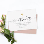 Moderne Minimal Script Gold Vow Renewal Dusty Gree Save The Date<br><div class="desc">Diese elegante Save the Date-Karte für Ihre Geliebtenserneuerung glänzt mit Einfachheit. Moderne Typografie,  prächtige Kalligraphie und Akzentuierung durch ein zartes Herz (bedrucktes) Gold. Auf der Rückseite ist Platz für alle anderen Details,  wie zum Beispiel eine Hochzeitsstätte url. Das ist die rot-rosa Version.</div>