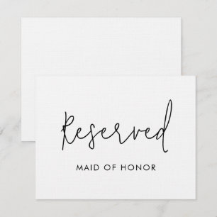 Moderne Minimal-Script-Reservierungsgarantie Hochz Einladung