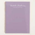 Moderne Minimal Typografie Lässig Script Plum Planer<br><div class="desc">Ein moderner und lässiger Schrift-Typografy minimalistischer Planer in Pflaume und Weiß Thema. Ideal für den persönlichen Gebrauch und für geschäftliche Zwecke oder als maßgeschneidertes Geschenk für einen Freund,  eine Tochter,  Mitarbeiter,  Chef,  Tante,  Nichte,  Mutter.</div>