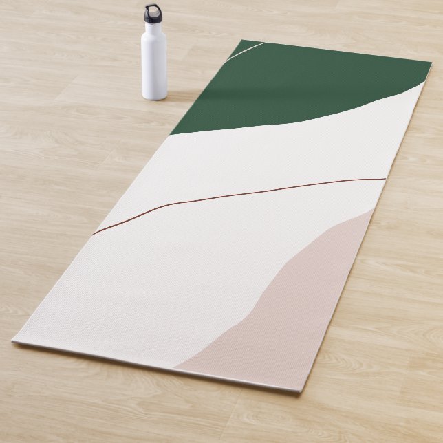 Moderne minimale abstrakte geometrische Pastellfar Yogamatte (Beispiel)