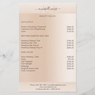 Moderne minimale Beige Hautfarbe Flyer