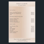 Moderne minimale Beige Hautfarbe Flyer<br><div class="desc">Modernes Business, minimalistischer Tisch, Beige. Entworfen für Designer, Stylist, Salons, Haare und Make-up, Nägel und Lller, Wellness-Center und mSie die, Künstler, . Sie können Schriftart, Farbe und die Position durch "für Personalisierung".</div>