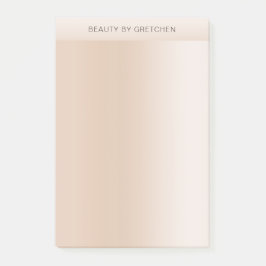 Moderne minimale Beige Hautfarbe Post-it Klebezettel