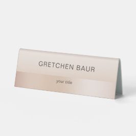Moderne, minimale Beige Hautfarbe Tischaufsteller