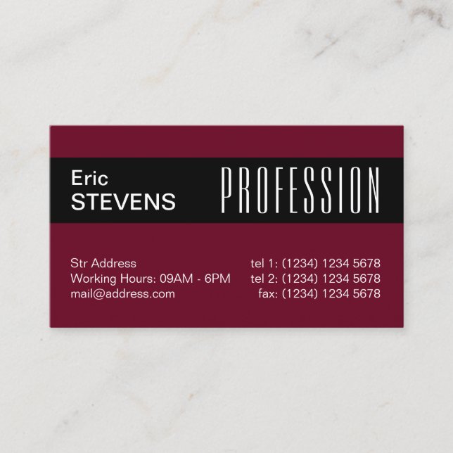 Moderne minimale berufliche Abdeckung des Visitenkarte (Vorderseite)