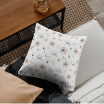 Moderne minimale Boho Blütenmuster Kissen