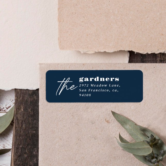 Moderne minimale elegante Typografie Familie blau (Von Creator hochgeladen)