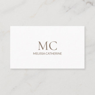 Moderne Minimale Eleganz Visitenkarte