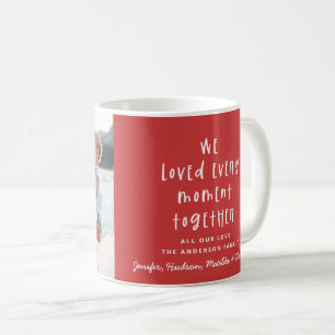 moderne minimale Familientypografie Foto Kaffeetasse
