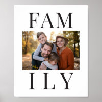 Moderne minimale Familientypografie