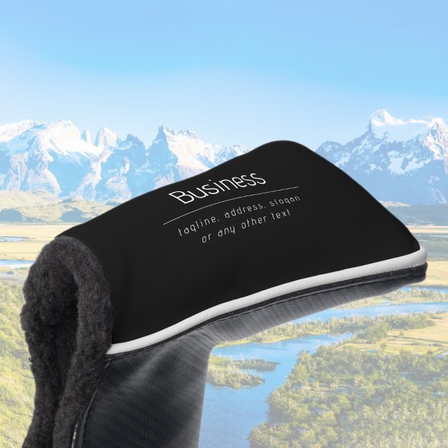 Moderne minimale Firmennamen und andere Informatio Golf Headcover (Von Creator hochgeladen)