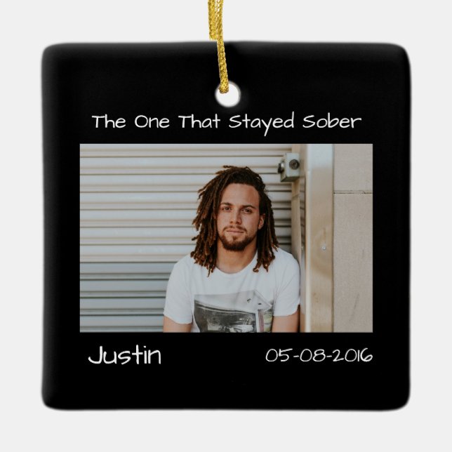 Moderne minimale Foto-Soberunterstützung Keramikornament (Vorderseite)