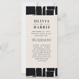 Moderne minimale Grafik Schwarz-Weiß-Hochzeit