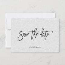 Moderne Minimale Handschrift Save the Date